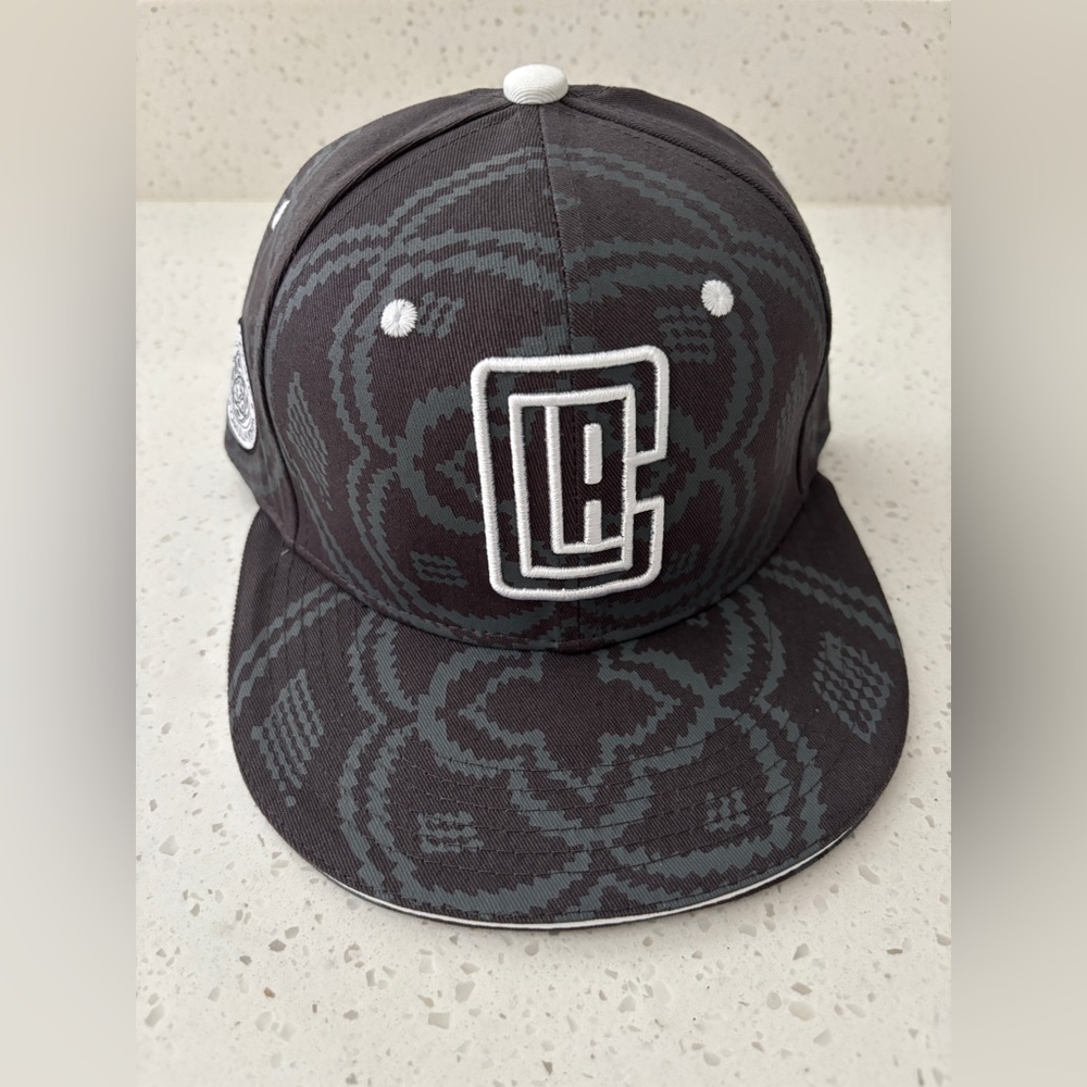 Black and Gray Patterned Cap